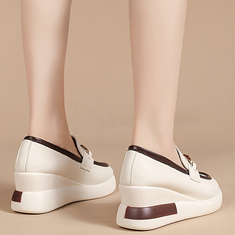 Orthopedische Beige Loafers met Gesp - Julia