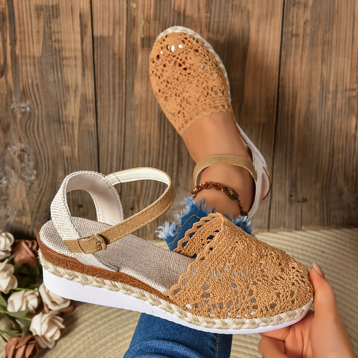 Orthopedische Beige Espadrilles - Sofia