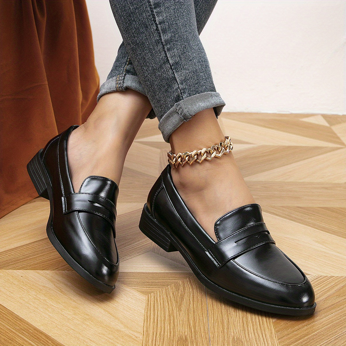 Orthopedische Bruine Loafers - Emma