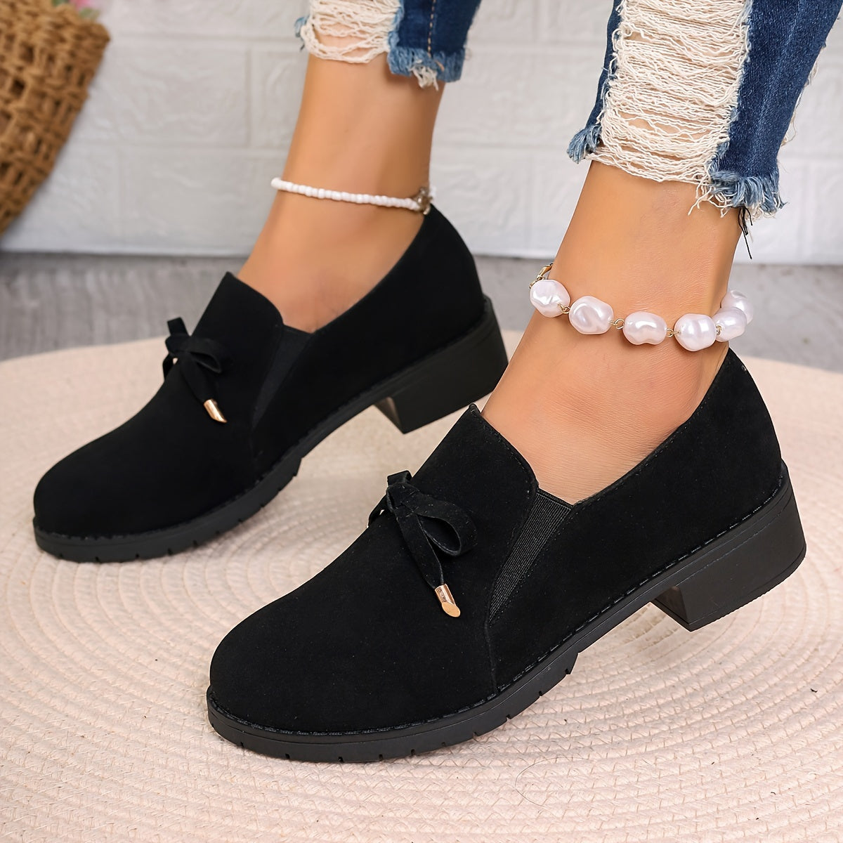 Orthopedische Zwarte Loafers - Emma