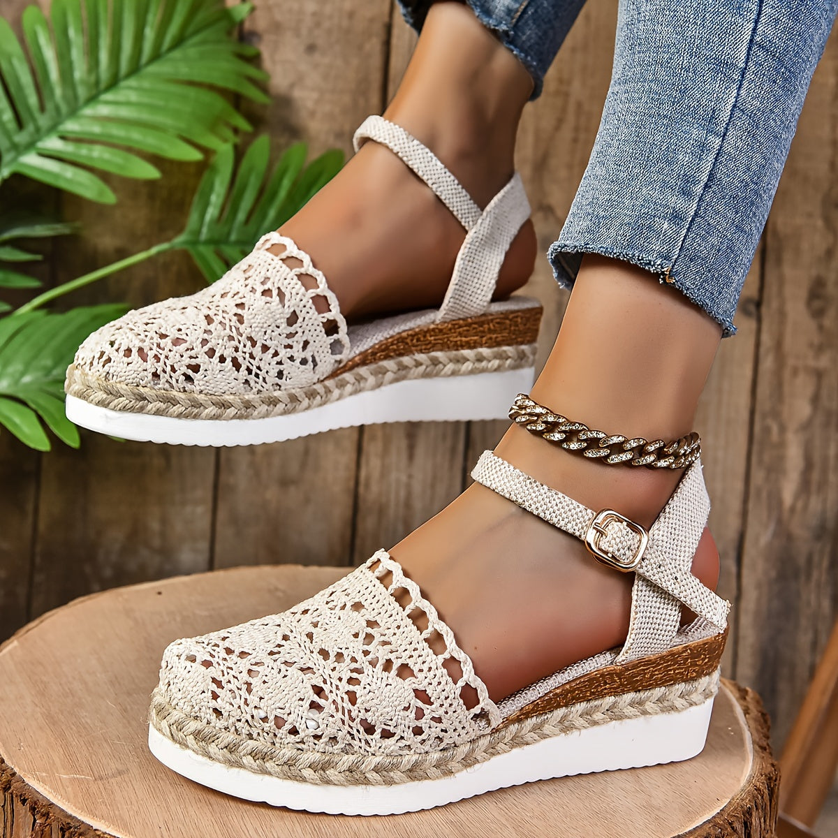 Orthopedische Beige Espadrilles - Sofia