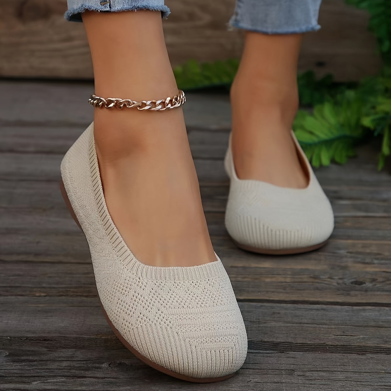 Orthopedische Beige Ballerina's - Clara