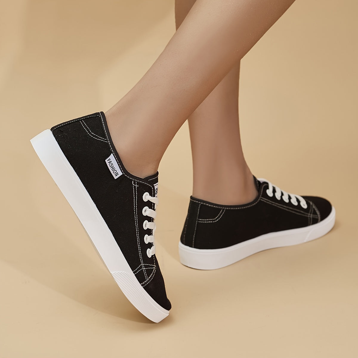 Orthopedische Zwarte Sneakers - Eva