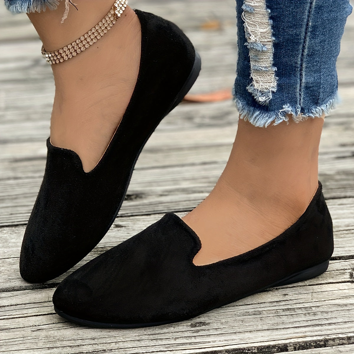 Orthopedische Zwarte Flats - Emma