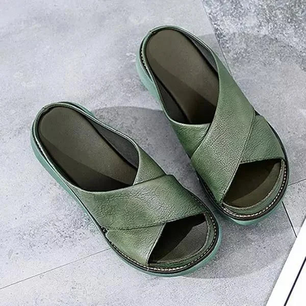 Orthopedische Zwarte Slippers met Comfort - Anita