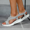 Orthopedische Glitter Sandalen Zwart - Anna