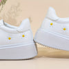 Orthopedische Witte Sneakers met Madeliefjes - Eliza