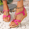 Orthopedische Zwarte Sandalen met Decor - Helena