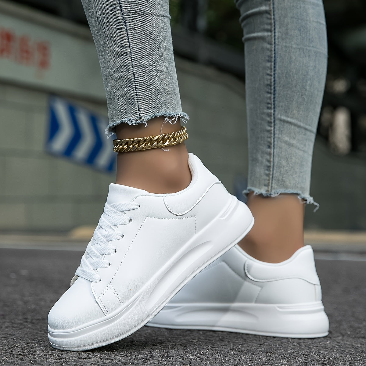 Orthopedische Witte Sneakers - Anne