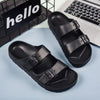 Orthopedische Zwarte Herensandalen - Max