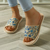 Orthopedische Linnen Bruine Slippers - Maria