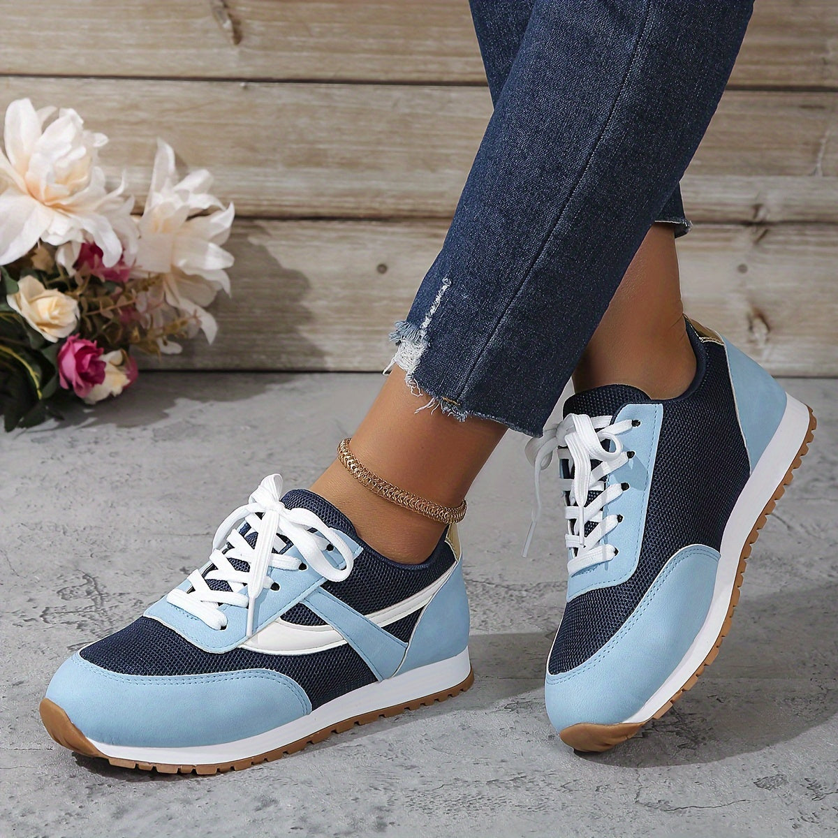 Orthopedische Sneakers Zwart met Roze Accenten - Mia