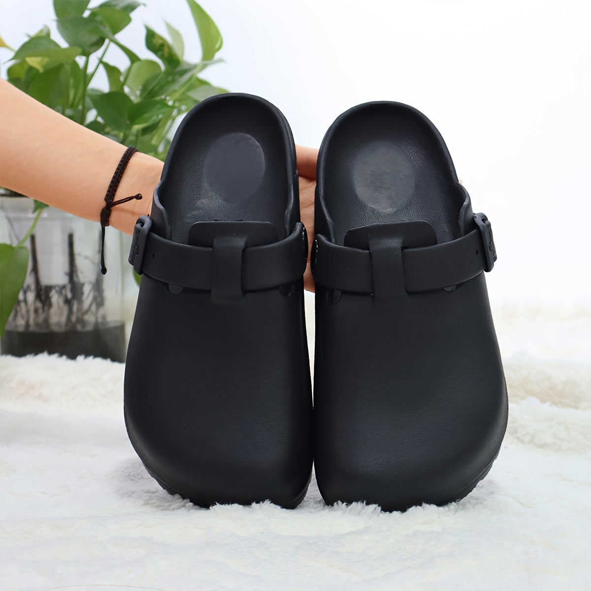 Orthopedische Zwarte Slippers - Clara