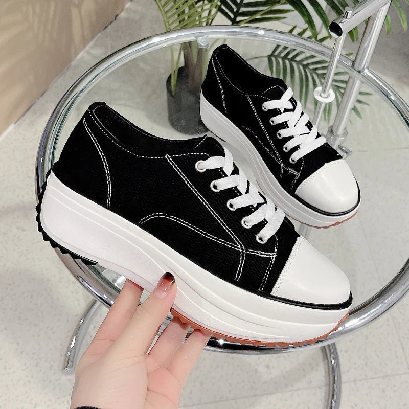 Emma - Orthopedische Platform Sneakers Zwart