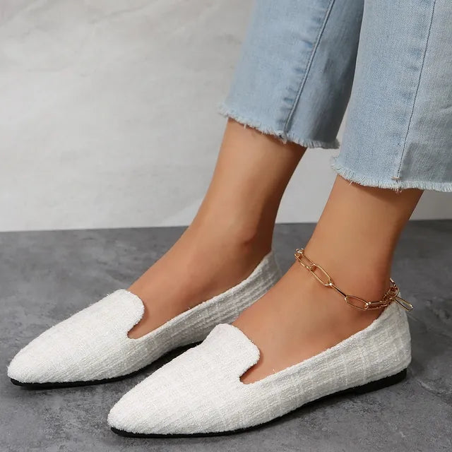 Zoë - Orthopedische Elegante Witte Loafers