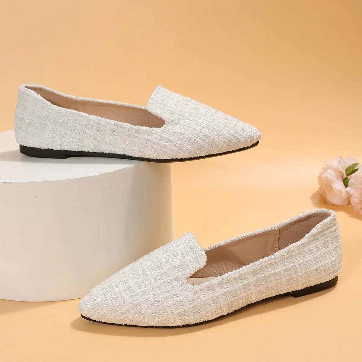 Zoë - Orthopedische Elegante Witte Loafers