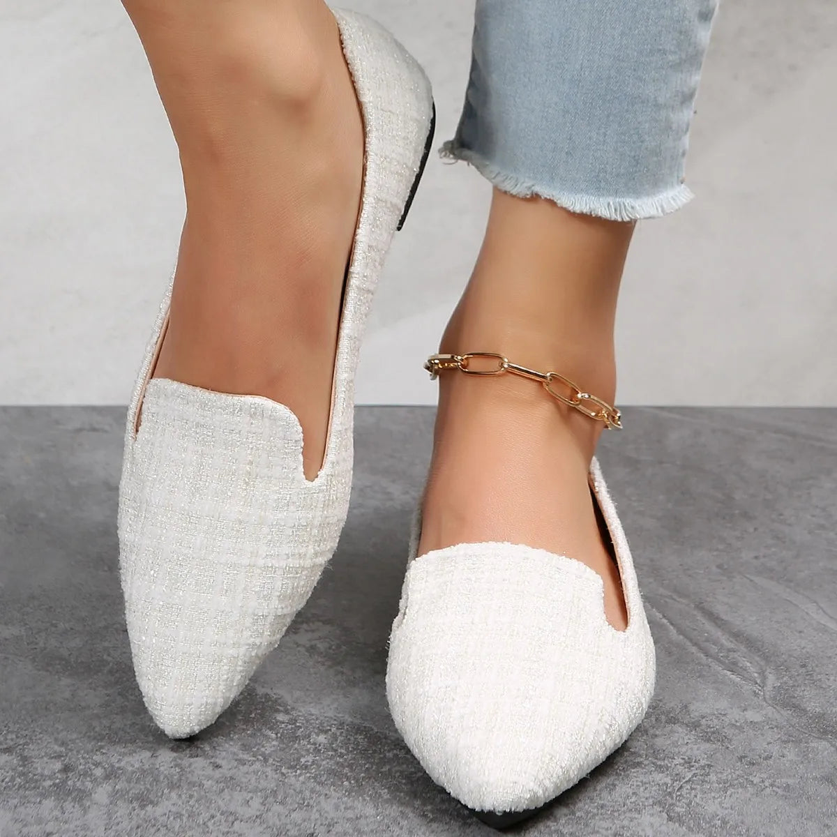 Zoë - Orthopedische Elegante Witte Loafers