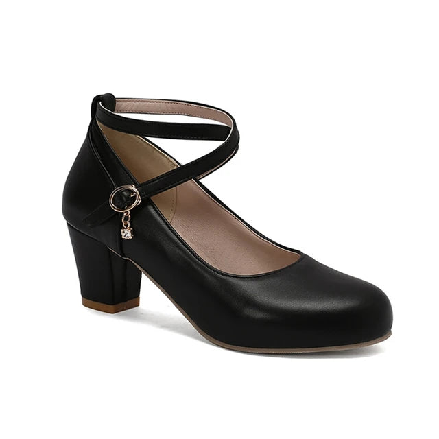 Eva - Orthopedische Klassieke Zwarte Pumps