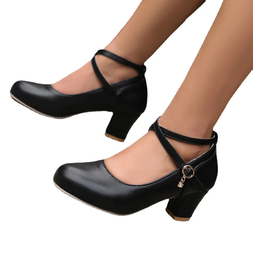 Eva - Orthopedische Klassieke Zwarte Pumps