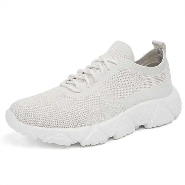 Orthopedische Ademende Witte Sneakers - Emma