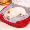 Zoey - Orthopedisch Rood-Grijs Hondenbed