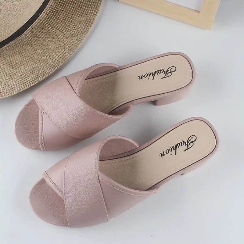 Mia - Orthopedische Witte Elegante Slippers