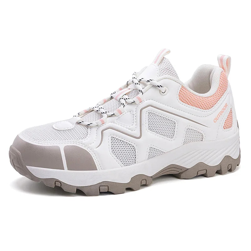 Anna - Orthopedische Beige Trekking Sneakers