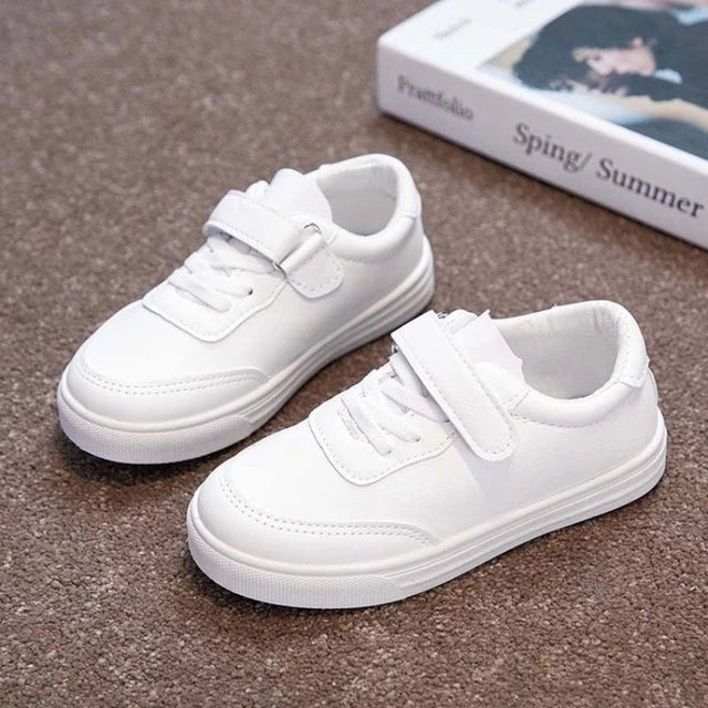 Noah - Orthopedische Witte Kinder Sneakers