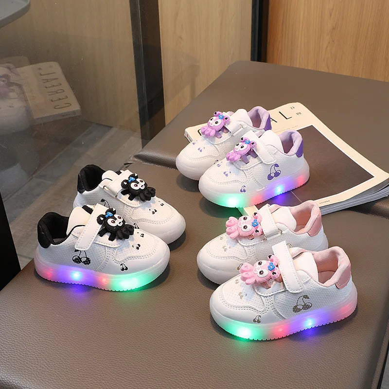 Zoey - Orthopedische Witte LED Kinder Sneakers