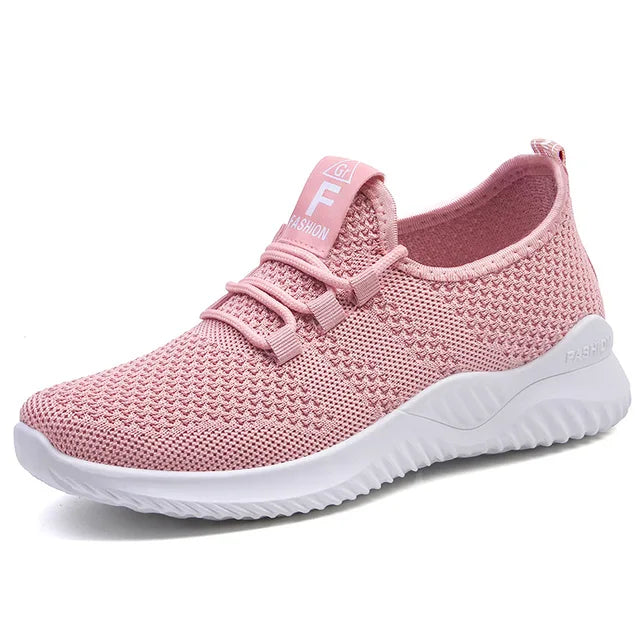 Orthopedische Ademende Roze Sneakers - Emma