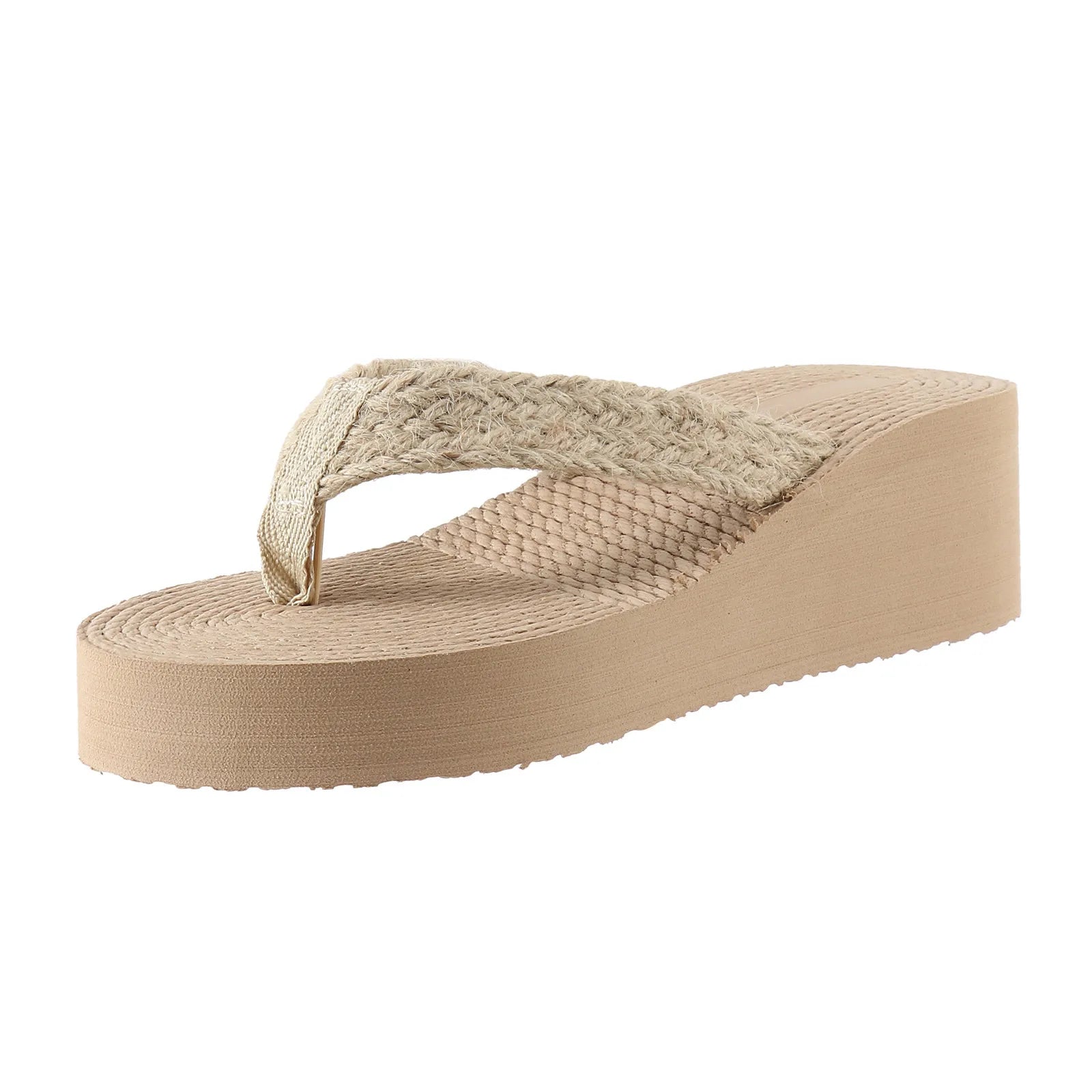 Orthopedische Beige Sleehak Slippers - Sofia