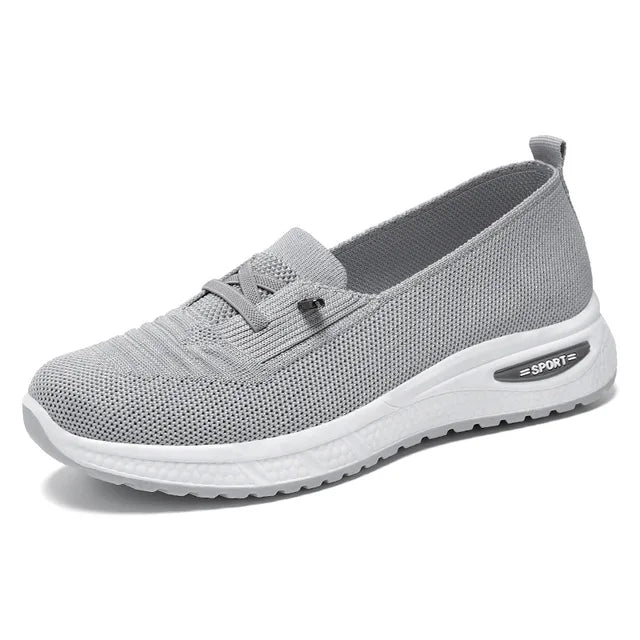 Orthopedic Lichtgewicht Zwarte Sneakers - Laura