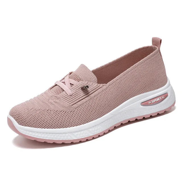 Orthopedic Lichtgewicht Zwarte Sneakers - Laura