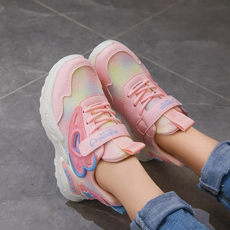 Emma - Orthopedische Roze Mesh Sneakers