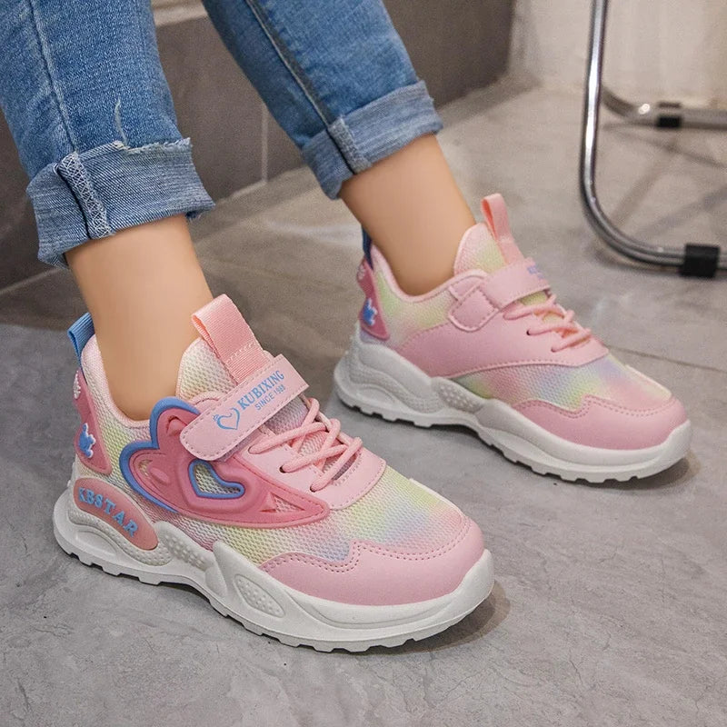 Emma - Orthopedische Roze Mesh Sneakers