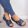 Chloe - Orthopedische Marineblauwe Comfort Sandalen