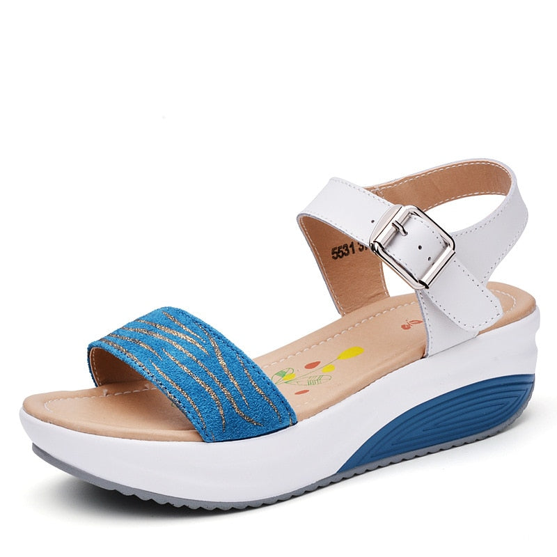 Orthopedische Witte Comfort Sandalen - Linda