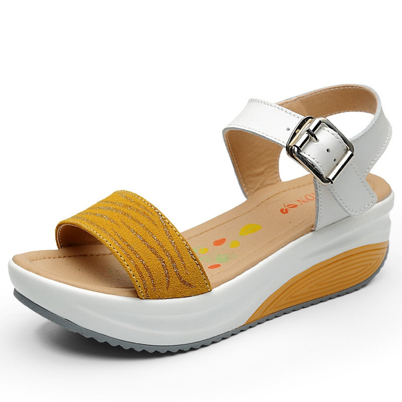 Orthopedische Witte Comfort Sandalen - Linda