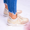 Orthopedische Roze en Gouden Sneakers - Emma