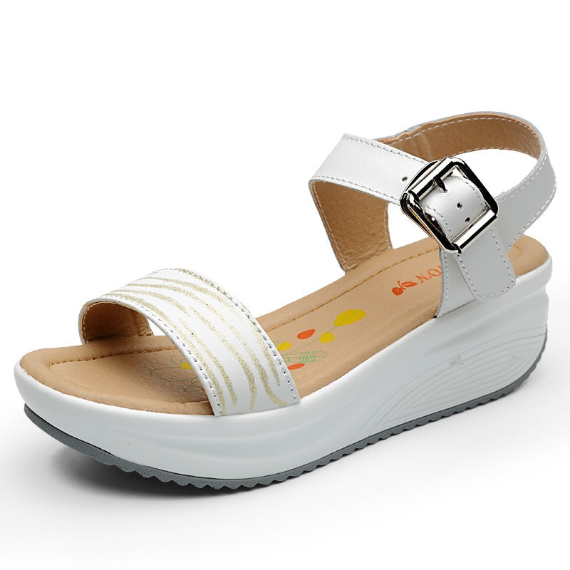 Orthopedische Witte Comfort Sandalen - Linda