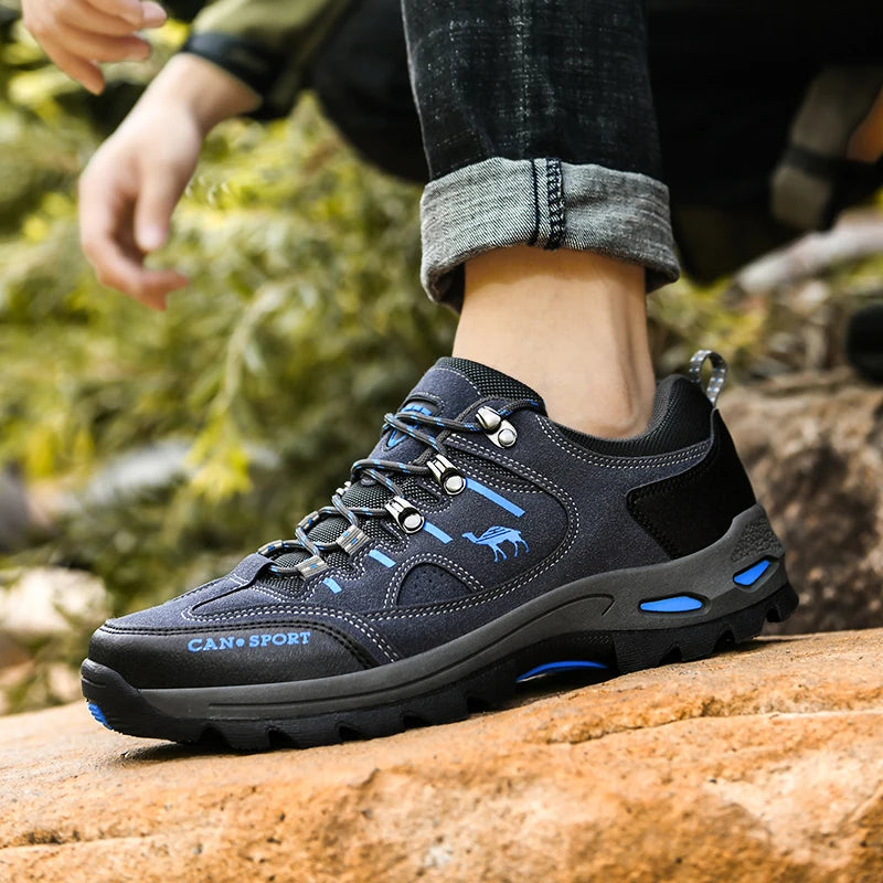 Tom - Orthopedische Hiking Sneakers Blauw-Zwart