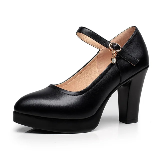 Orthopedic Lichtgewicht Zwarte Pumps - Emily