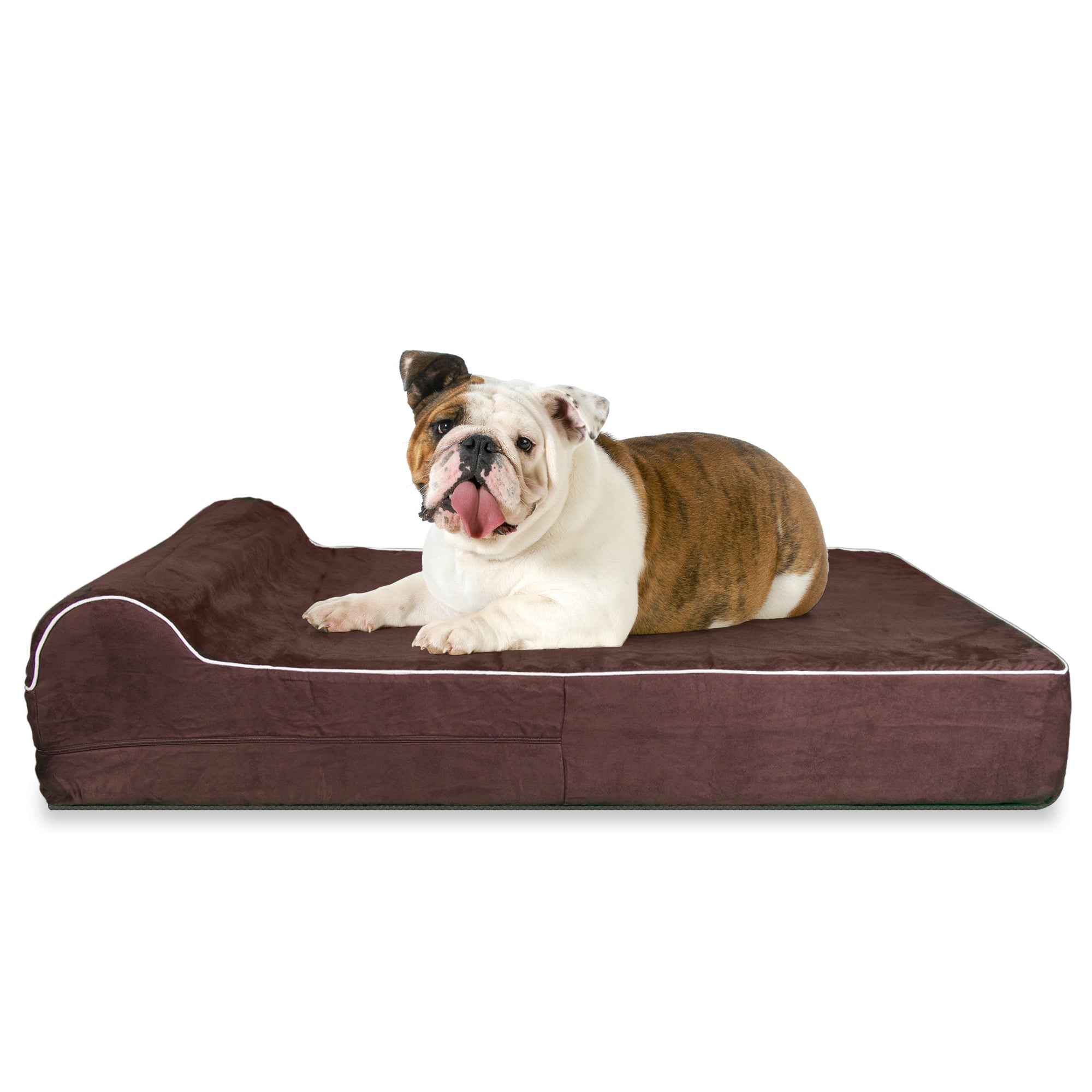 Bruno - Orthopedisch Luxe Chocolade Hondenbed