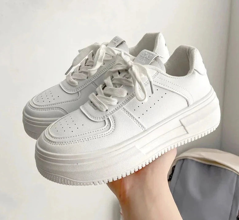 Orthopedische ondersteunende witte sneakers - Emma