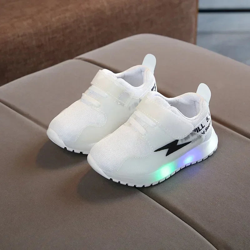 Lucas - Orthopedische Zwarte LED Sneakers