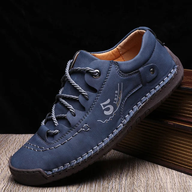 Oliver - Orthopedische Bruine Lederen Sneakers