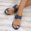 Julia - Orthopedische Blauwe Jeans Sandalen