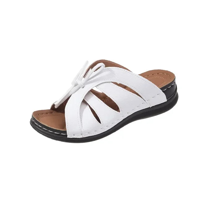 Nora - Orthopedische Comfort Witte Sandalen