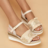 Orthopedische Beige Espadrilles Sandalen - Julia