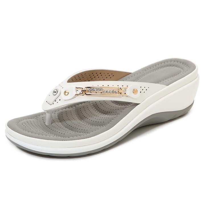 Eva - Orthopedische Witte Elegante Slippers